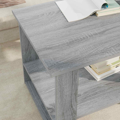 Coffee Table Grey Sonoma 72 x 50 x 50 cm Engineered Wood