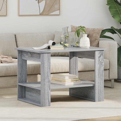 Coffee Table Grey Sonoma 72 x 50 x 50 cm Engineered Wood