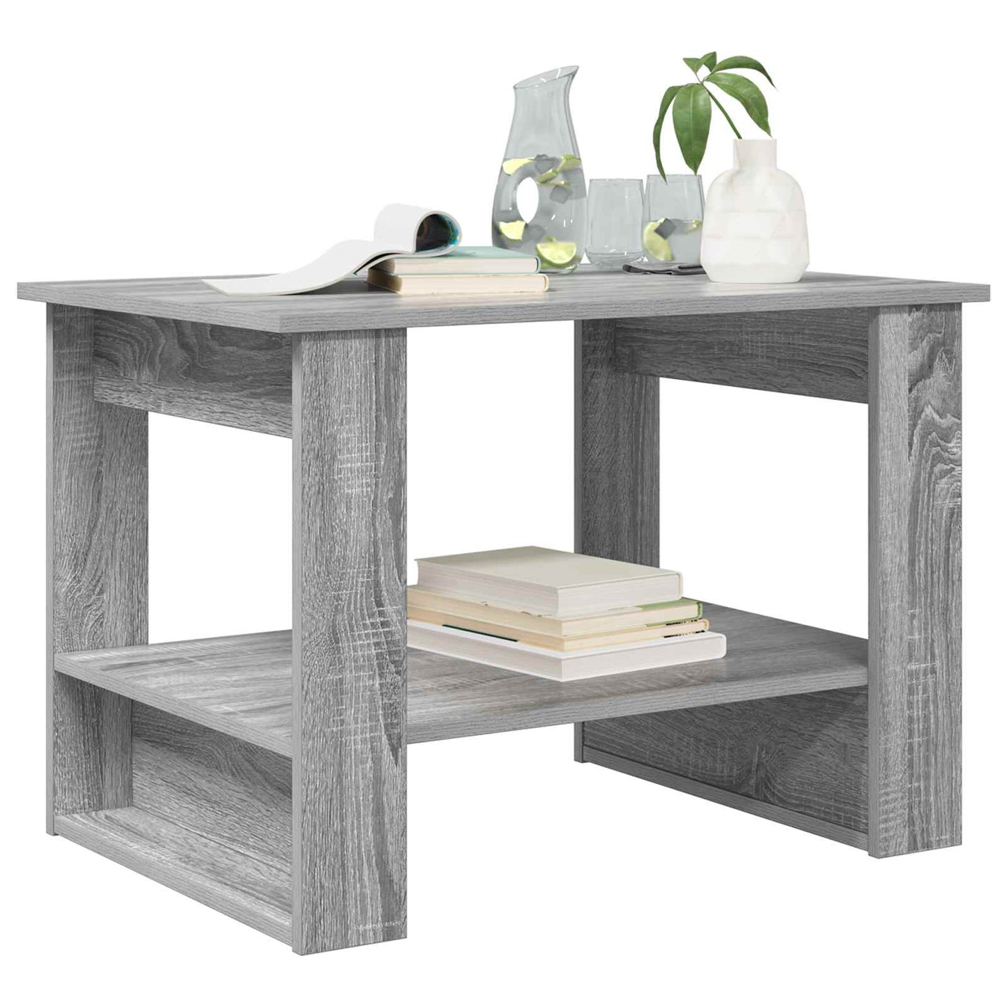 Coffee Table Grey Sonoma 72 x 50 x 50 cm Engineered Wood