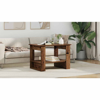 Coffee Table Old Wood 72 x 50 x 50 cm Engineered Wood
