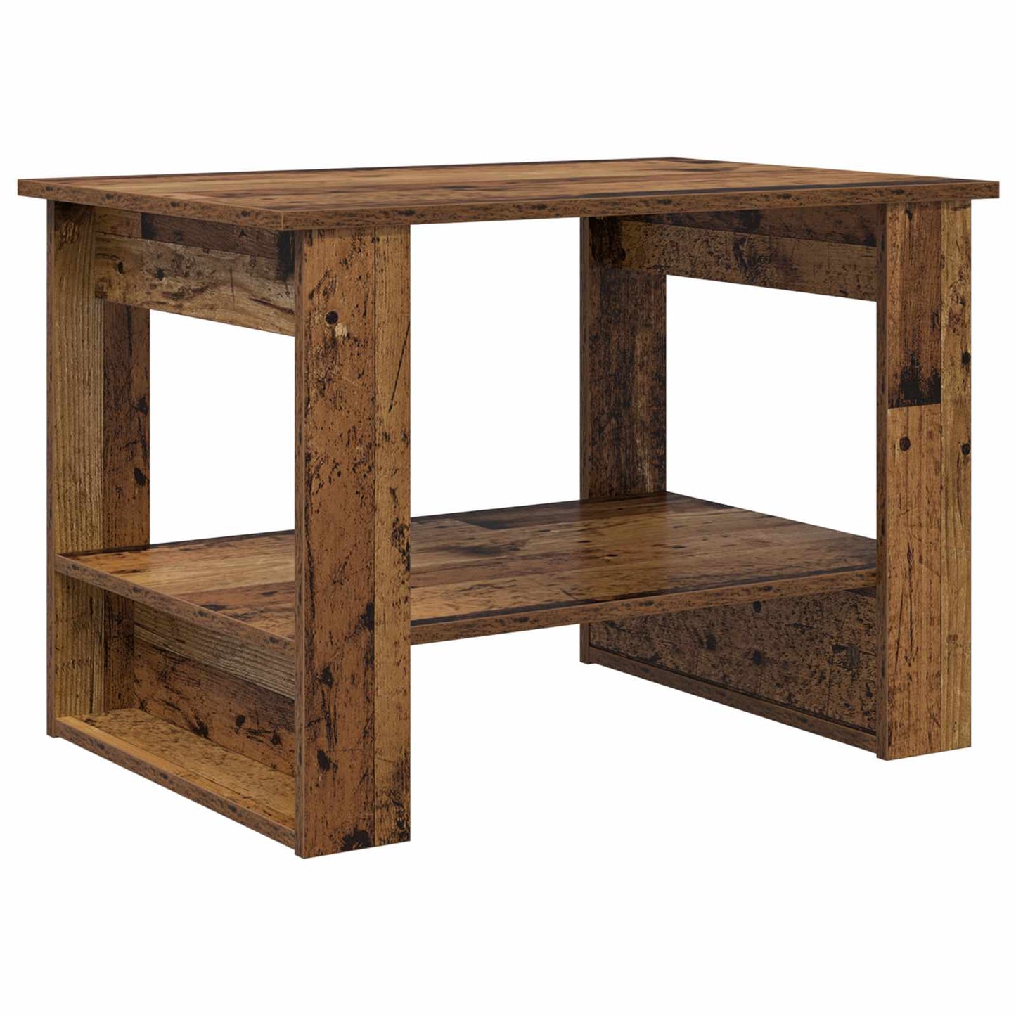 Coffee Table Old Wood 72 x 50 x 50 cm Engineered Wood