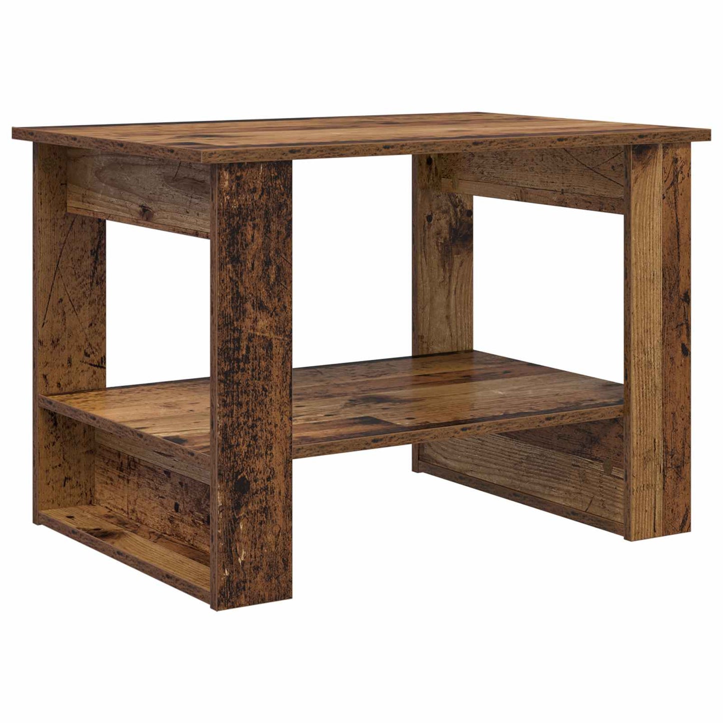 Coffee Table Old Wood 72 x 50 x 50 cm Engineered Wood