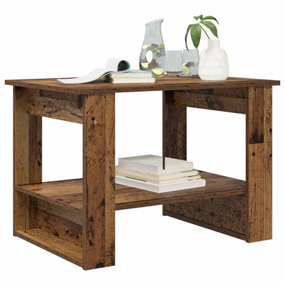 Coffee Table Old Wood 72 x 50 x 50 cm Engineered Wood