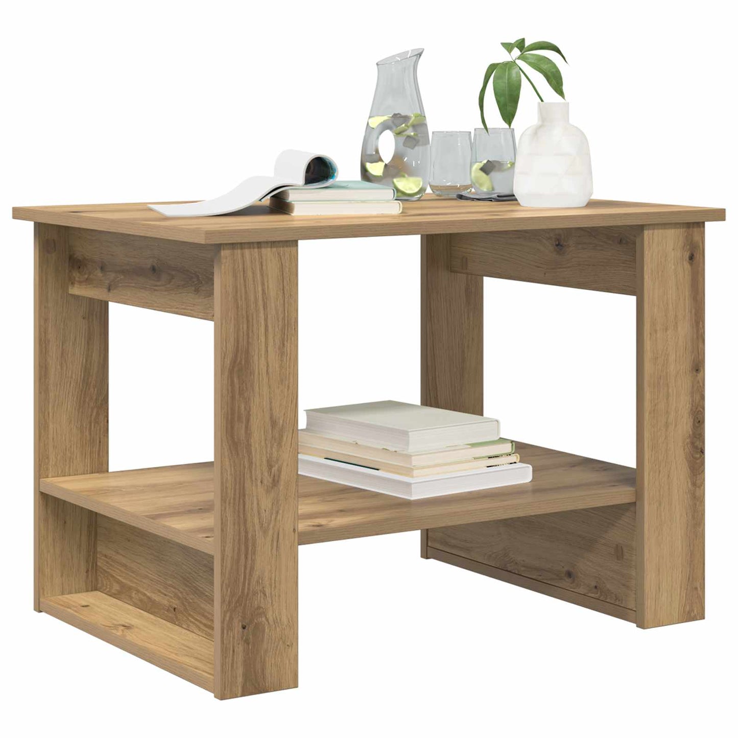 Coffee Table Artisan Oak 72 x 50 x 50 cm Engineered Wood