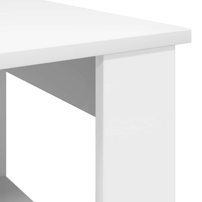 Coffee Table White 51 x 50 x 50 cm Engineered Wood