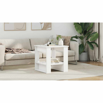 Coffee Table White 51 x 50 x 50 cm Engineered Wood