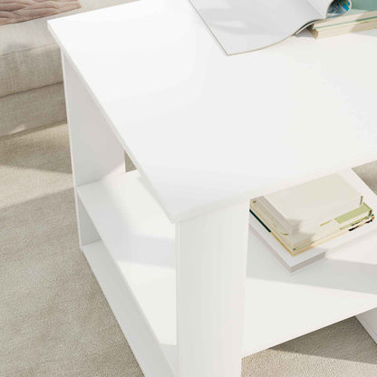Coffee Table White 51 x 50 x 50 cm Engineered Wood