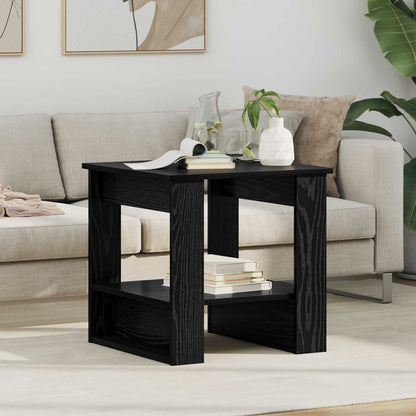 Coffee Table Black Oak 51 x 50 x 50 cm Engineered Wood