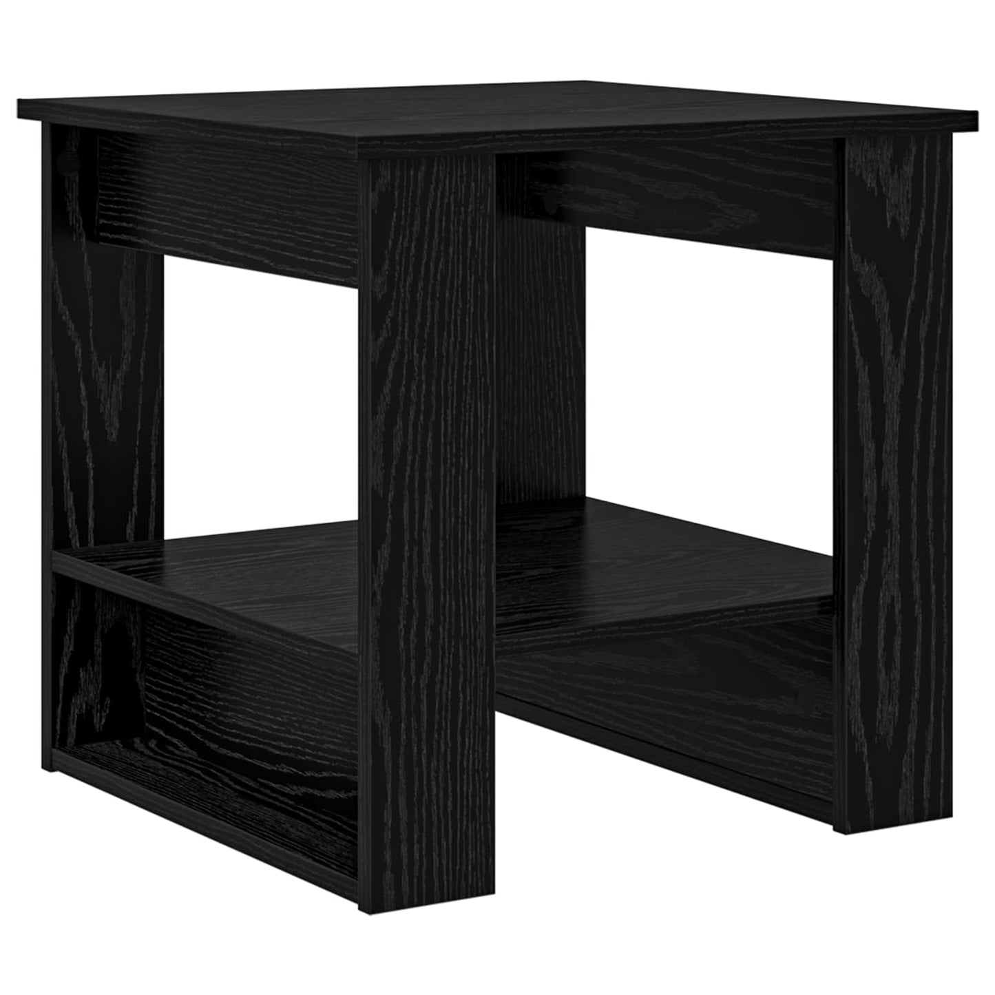 Coffee Table Black Oak 51 x 50 x 50 cm Engineered Wood