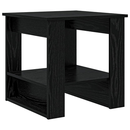 Coffee Table Black Oak 51 x 50 x 50 cm Engineered Wood
