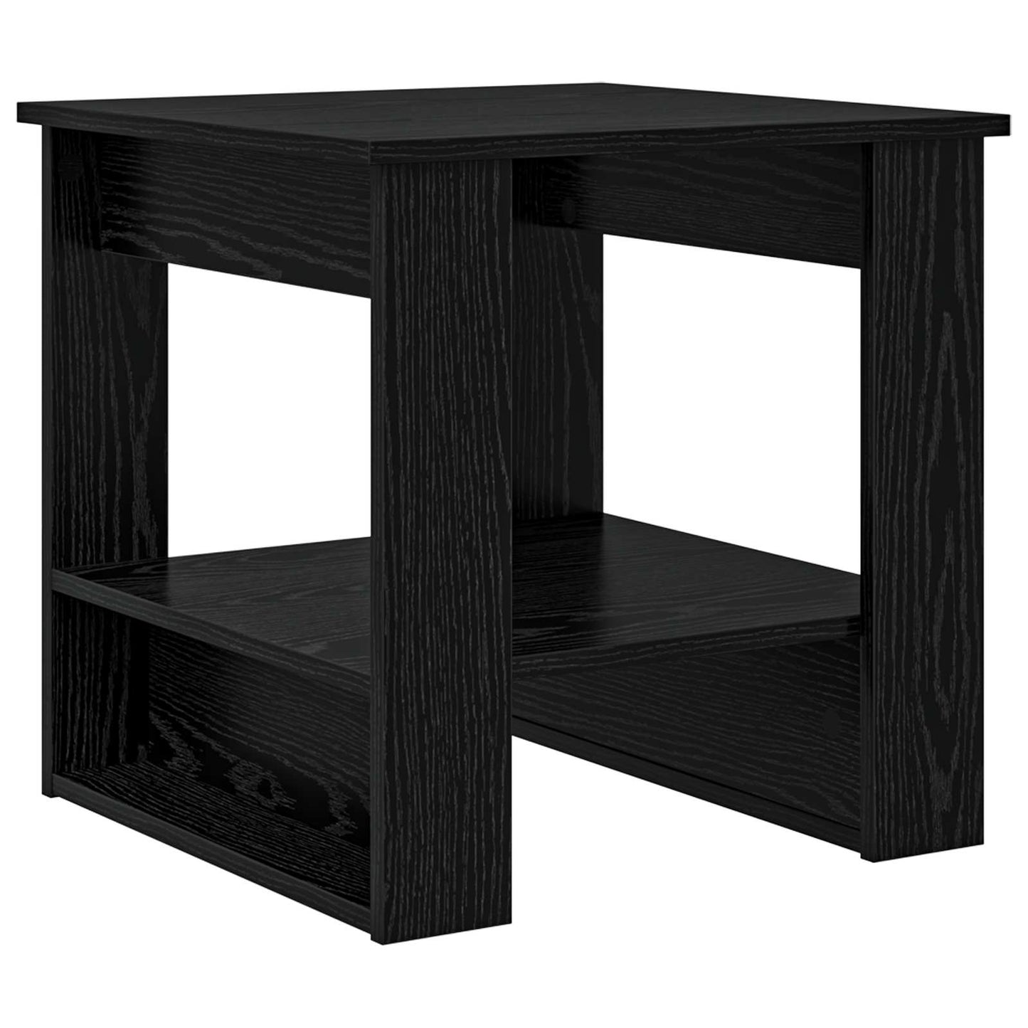 Coffee Table Black Oak 51 x 50 x 50 cm Engineered Wood