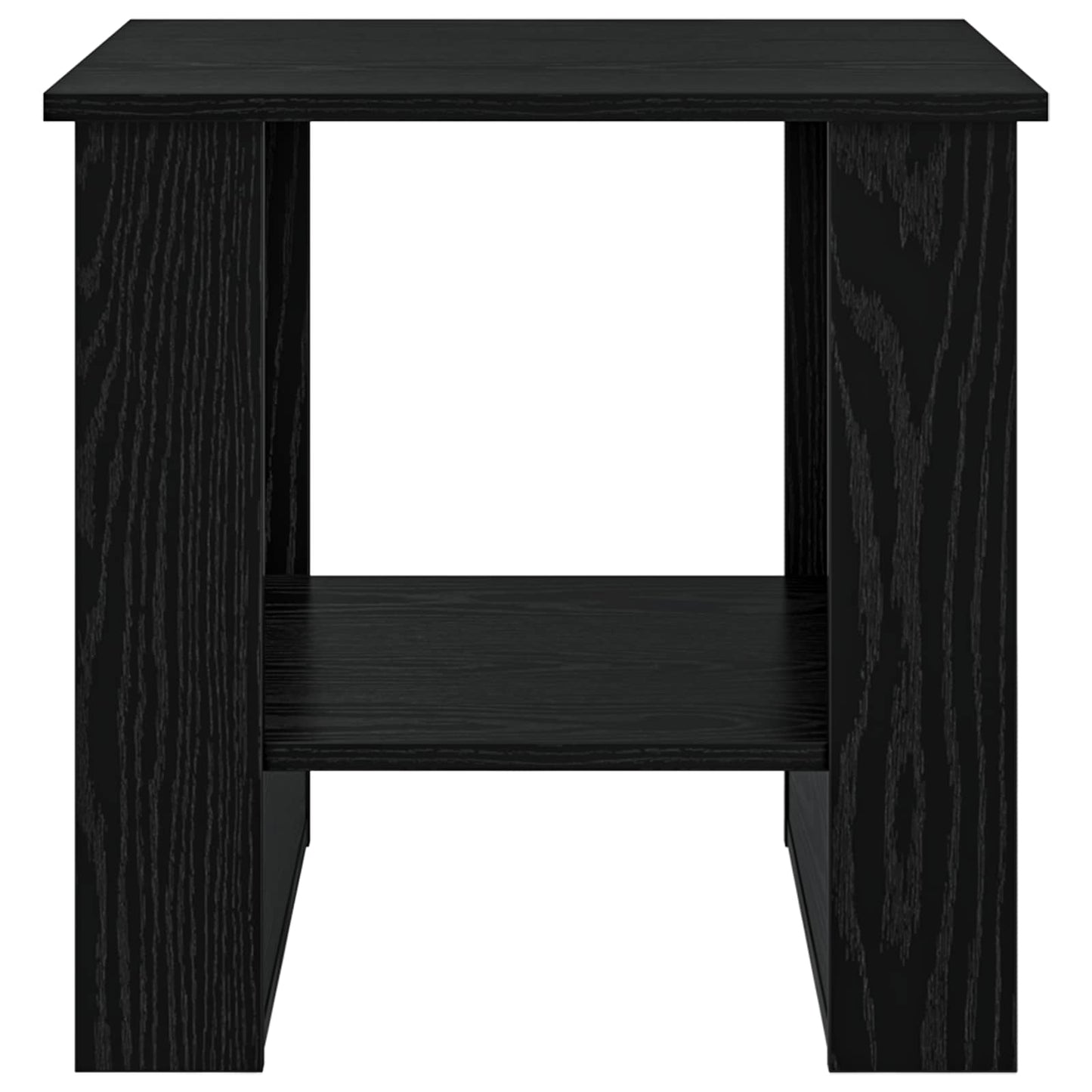 Coffee Table Black Oak 51 x 50 x 50 cm Engineered Wood