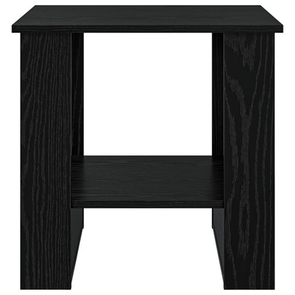 Coffee Table Black Oak 51 x 50 x 50 cm Engineered Wood