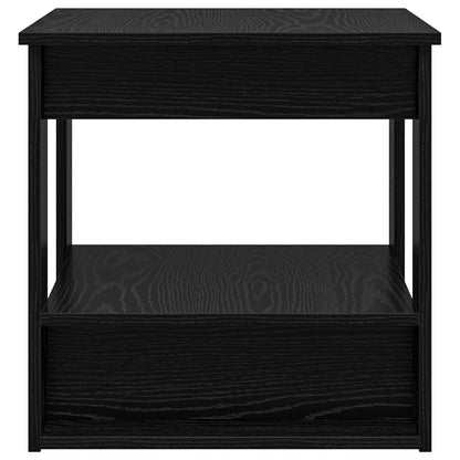 Coffee Table Black Oak 51 x 50 x 50 cm Engineered Wood