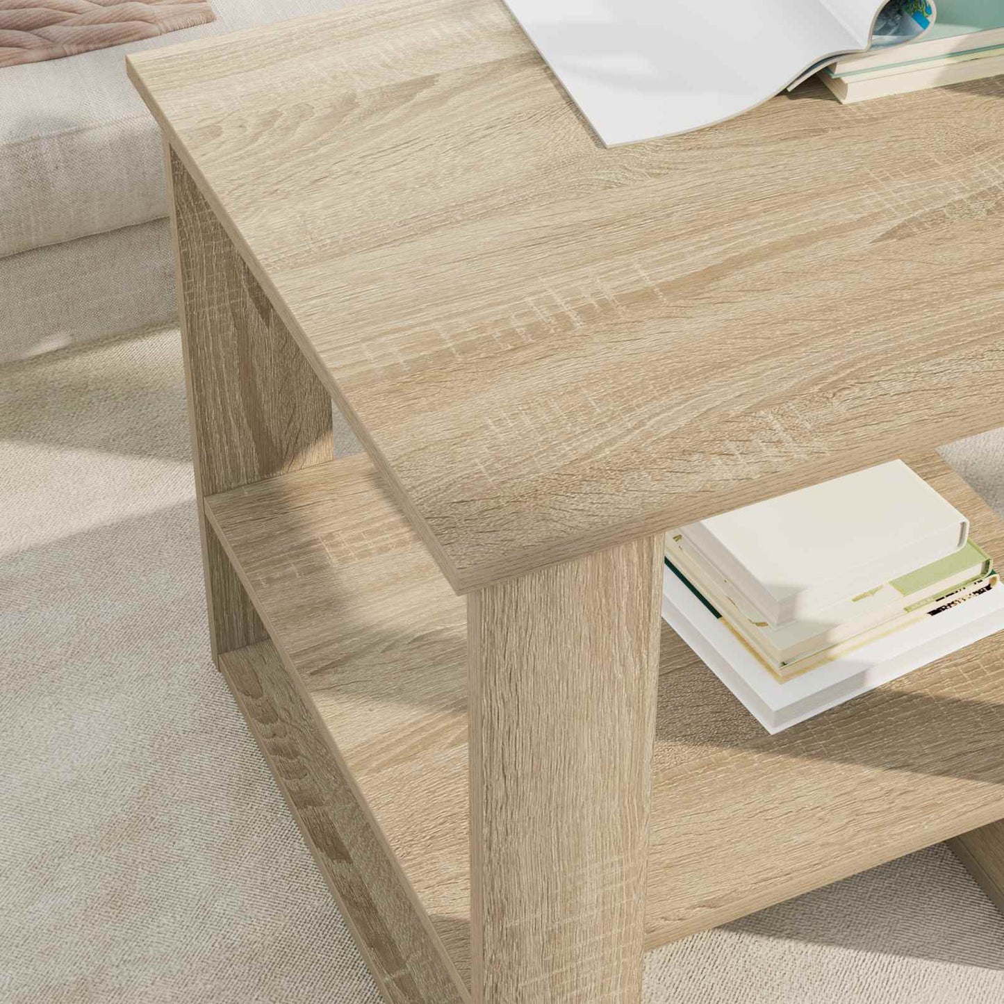 Coffee Table Sonoma Oak 51 x 50 x 50 cm Engineered Wood