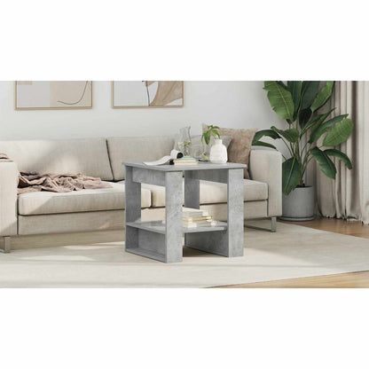 Coffee Table Concrete Grey 51 x 50 x 50 cm Engineered Wood
