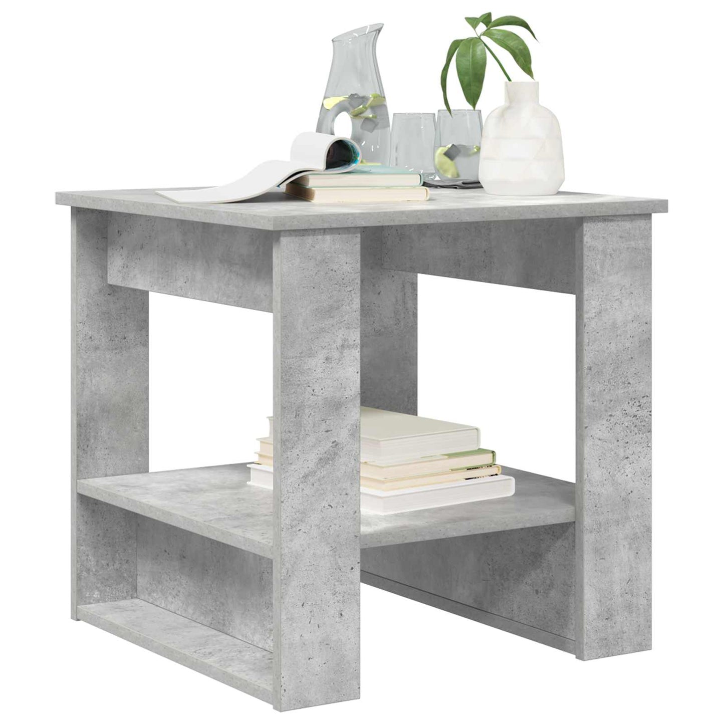 Coffee Table Concrete Grey 51 x 50 x 50 cm Engineered Wood