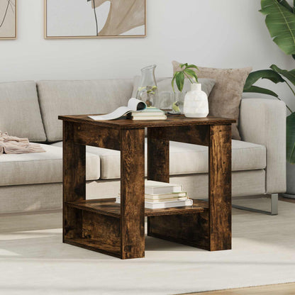 Coffee Table Smoked Oak 51 x 50 x 50 cm Engineered Wood