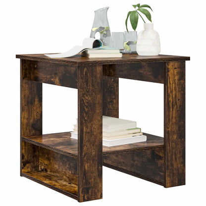 Coffee Table Smoked Oak 51 x 50 x 50 cm Engineered Wood
