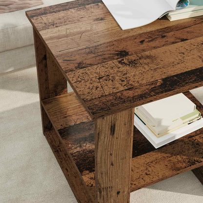 Coffee Table Old Wood 51 x 50 x 50 cm Engineered Wood