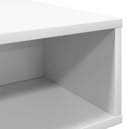 Coffee Table White 105 x 50 x 32.5 cm Engineered Wood