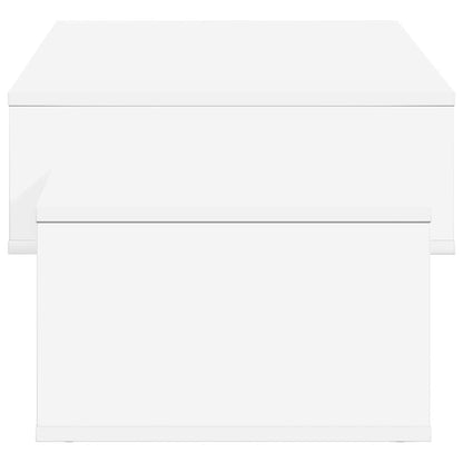 Coffee Table White 105 x 50 x 32.5 cm Engineered Wood