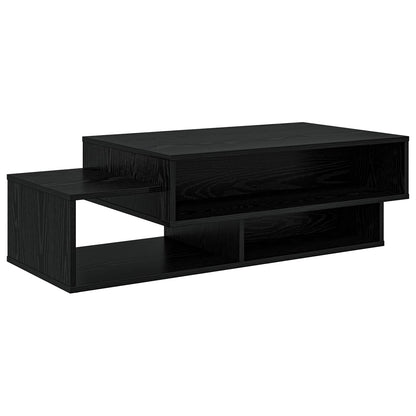 Coffee Table Black Oak 105 x 50 x 32.5 cm Engineered Wood