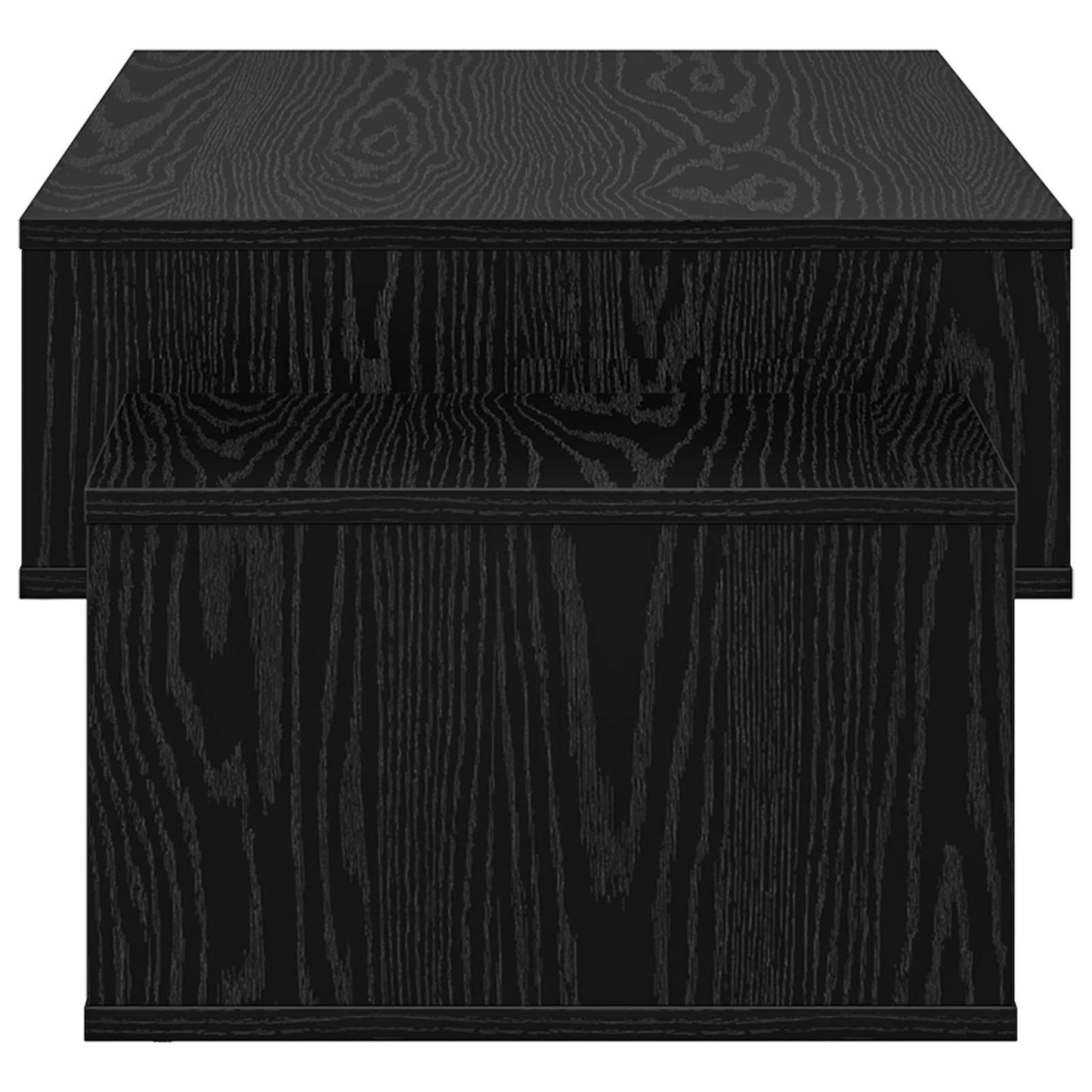 Coffee Table Black Oak 105 x 50 x 32.5 cm Engineered Wood