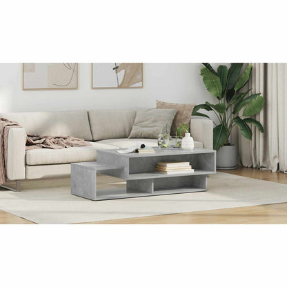 Coffee Table Concrete Grey 105 x 50 x 32.5 cm Engineered Wood