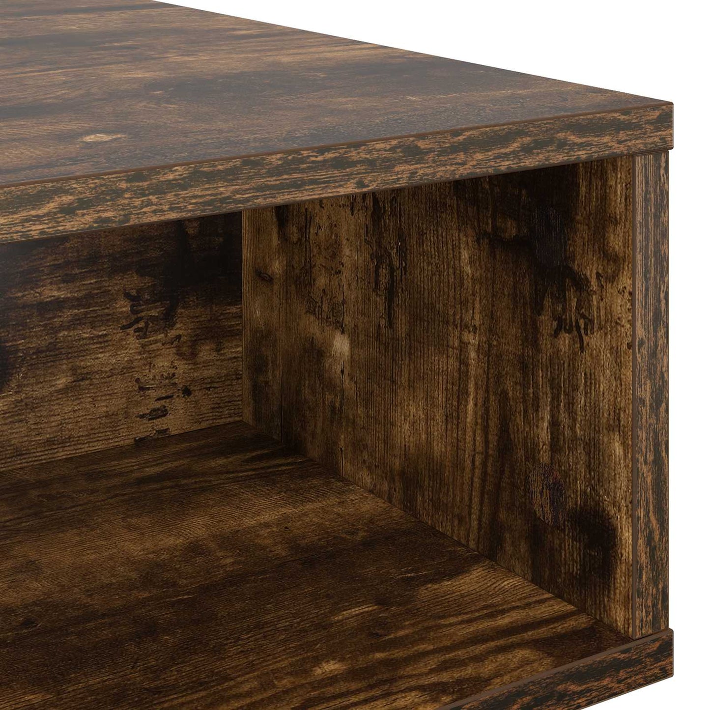 Coffee Table Smoked Oak 105 x 50 x 32.5 cm Engineered Wood