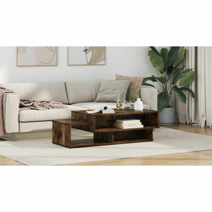 Coffee Table Smoked Oak 105 x 50 x 32.5 cm Engineered Wood