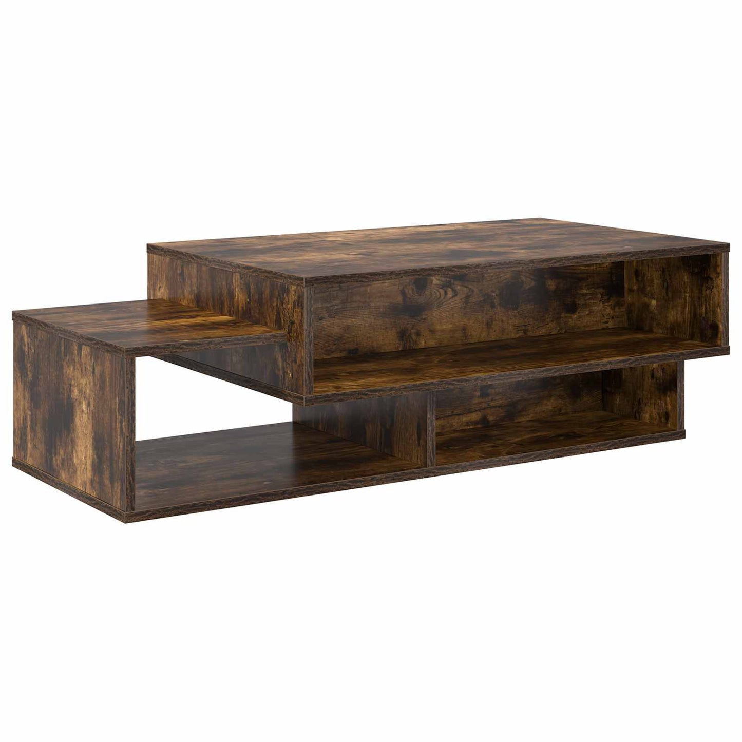 Coffee Table Smoked Oak 105 x 50 x 32.5 cm Engineered Wood