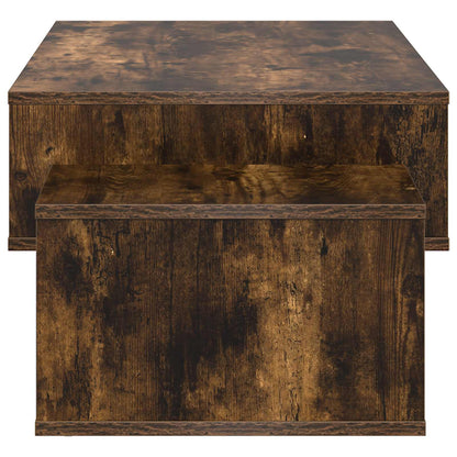 Coffee Table Smoked Oak 105 x 50 x 32.5 cm Engineered Wood