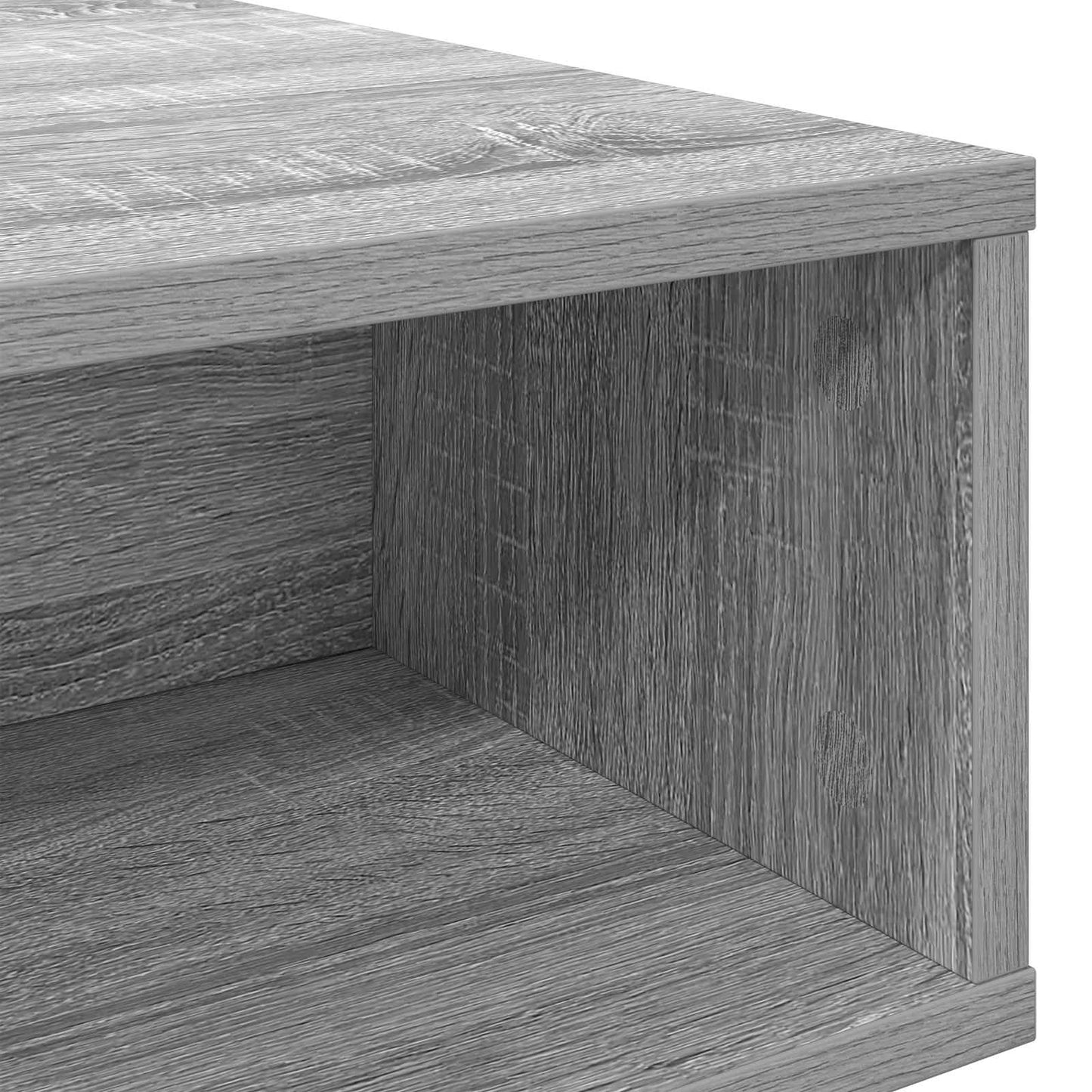 Coffee Table Grey Sonoma 105 x 50 x 32.5 cm Engineered Wood