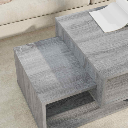 Coffee Table Grey Sonoma 105 x 50 x 32.5 cm Engineered Wood