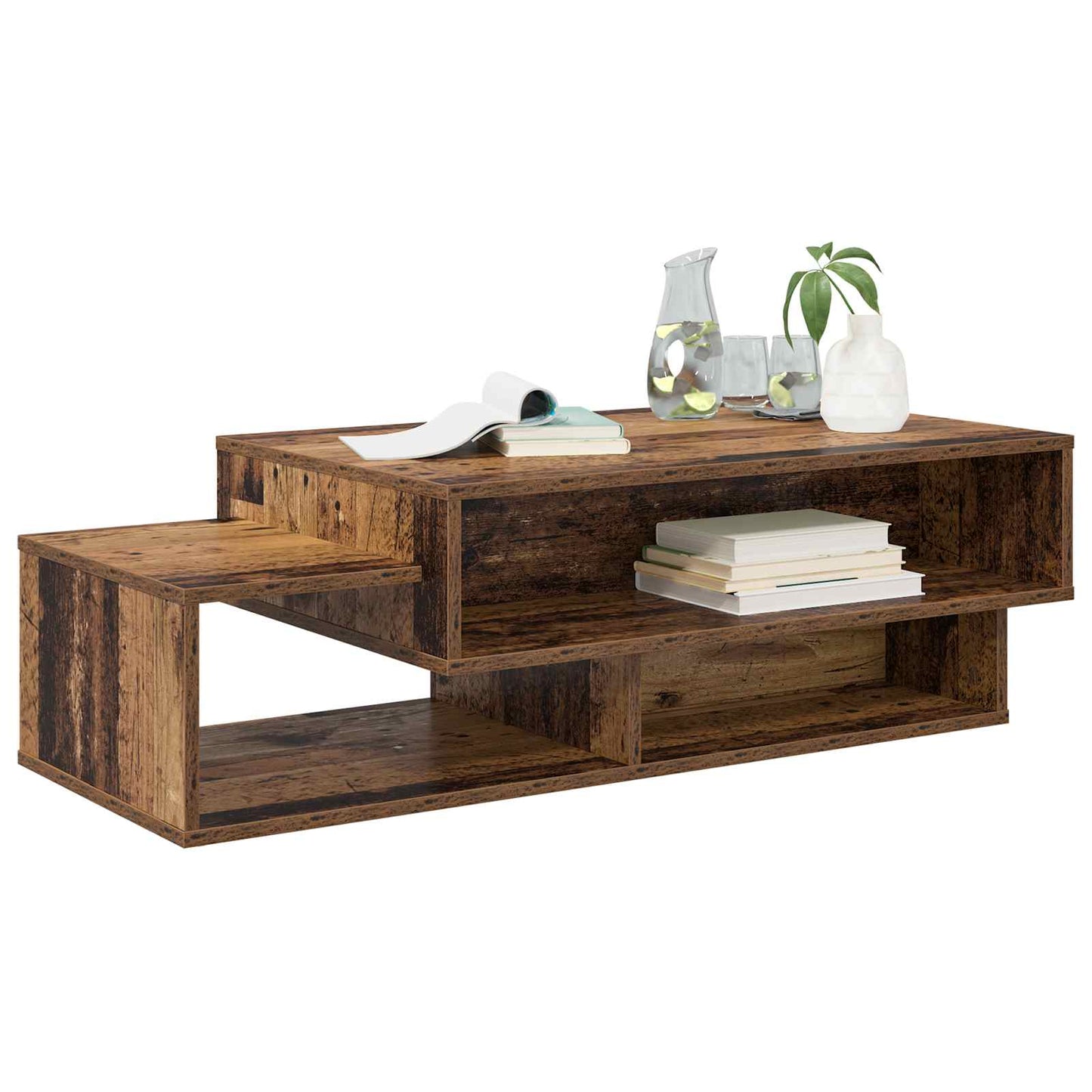 Coffee Table Old Wood 105 x 50 x 32.5 cm Engineered Wood