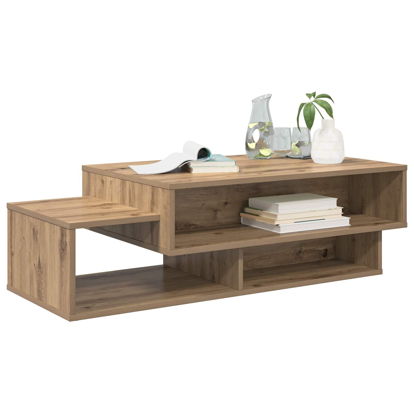 Coffee Table Artisan Oak 105 x 50 x 32.5 cm Engineered Wood