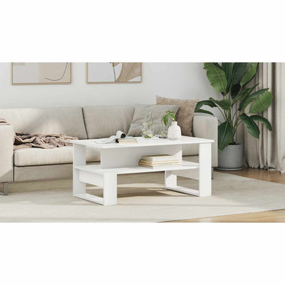 Coffee Table White 90 x 50 x 40 cm Engineered Wood