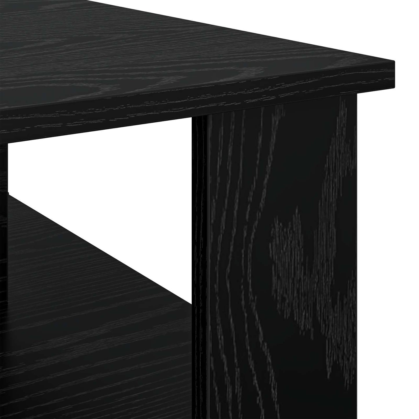 Coffee Table Black Oak 90 x 50 x 40 cm Engineered Wood