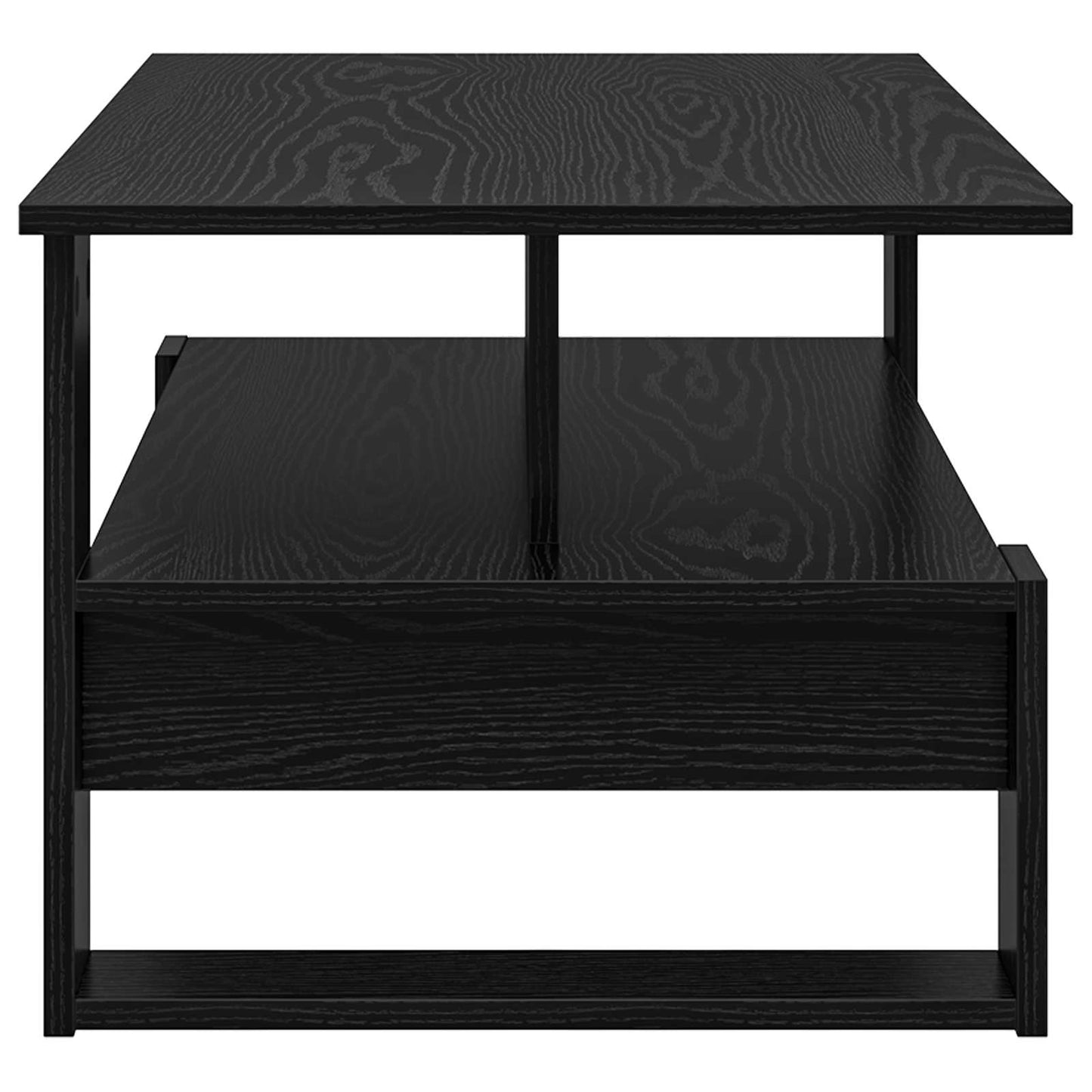 Coffee Table Black Oak 90 x 50 x 40 cm Engineered Wood