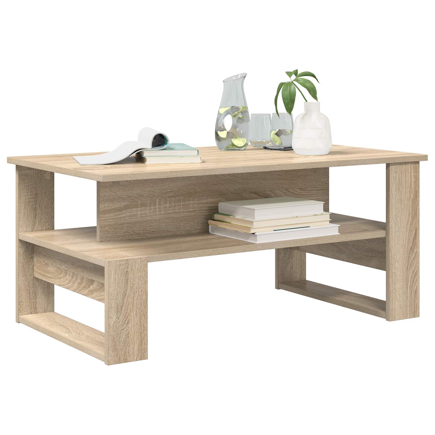 Coffee Table Sonoma Oak 90 x 50 x 40 cm Engineered Wood