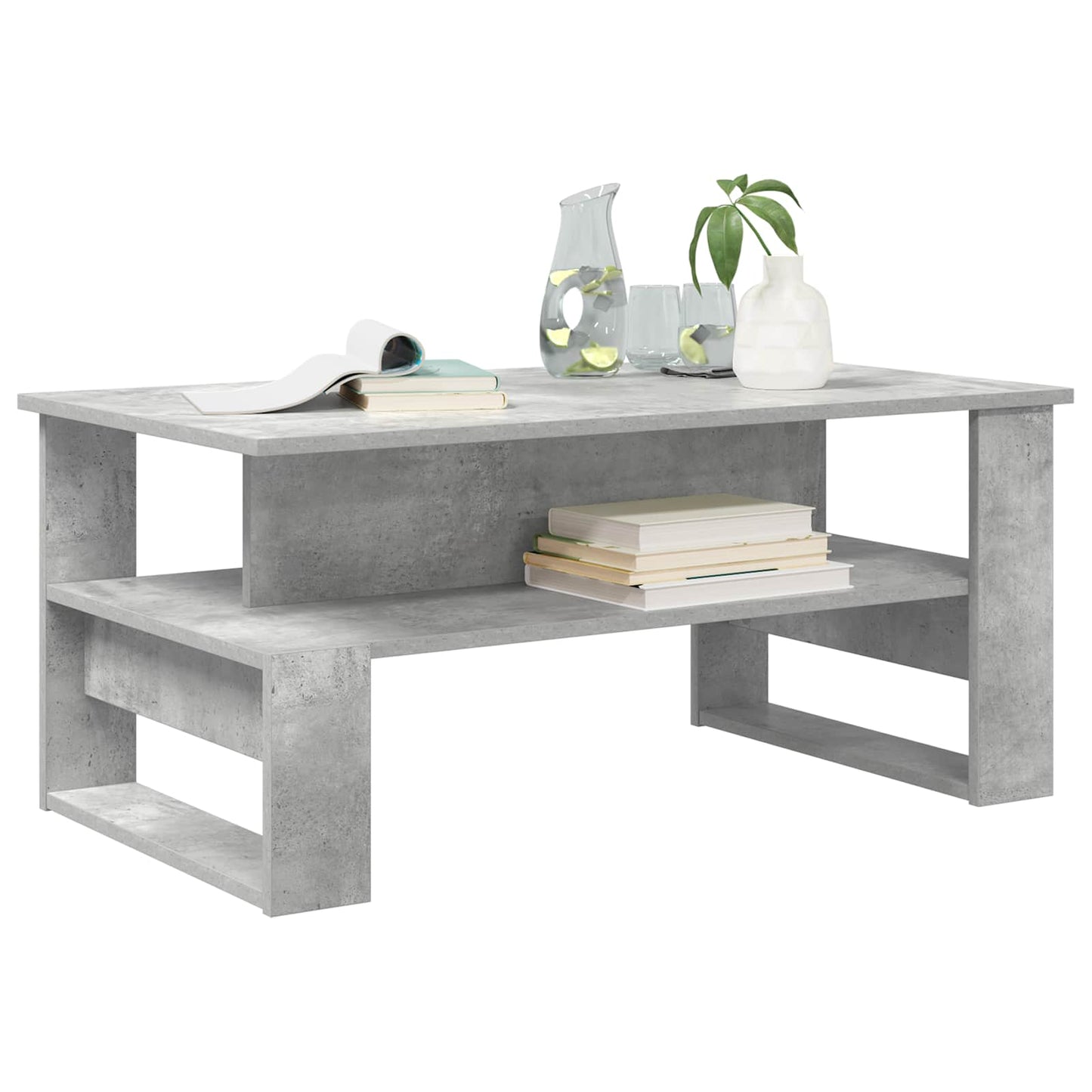 Coffee Table Concrete Grey 90 x 50 x 40 cm Engineered Wood