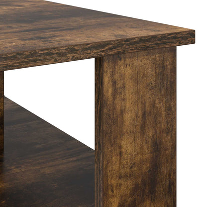 Coffee Table Smoked Oak 90 x 50 x 40 cm Engineered Wood