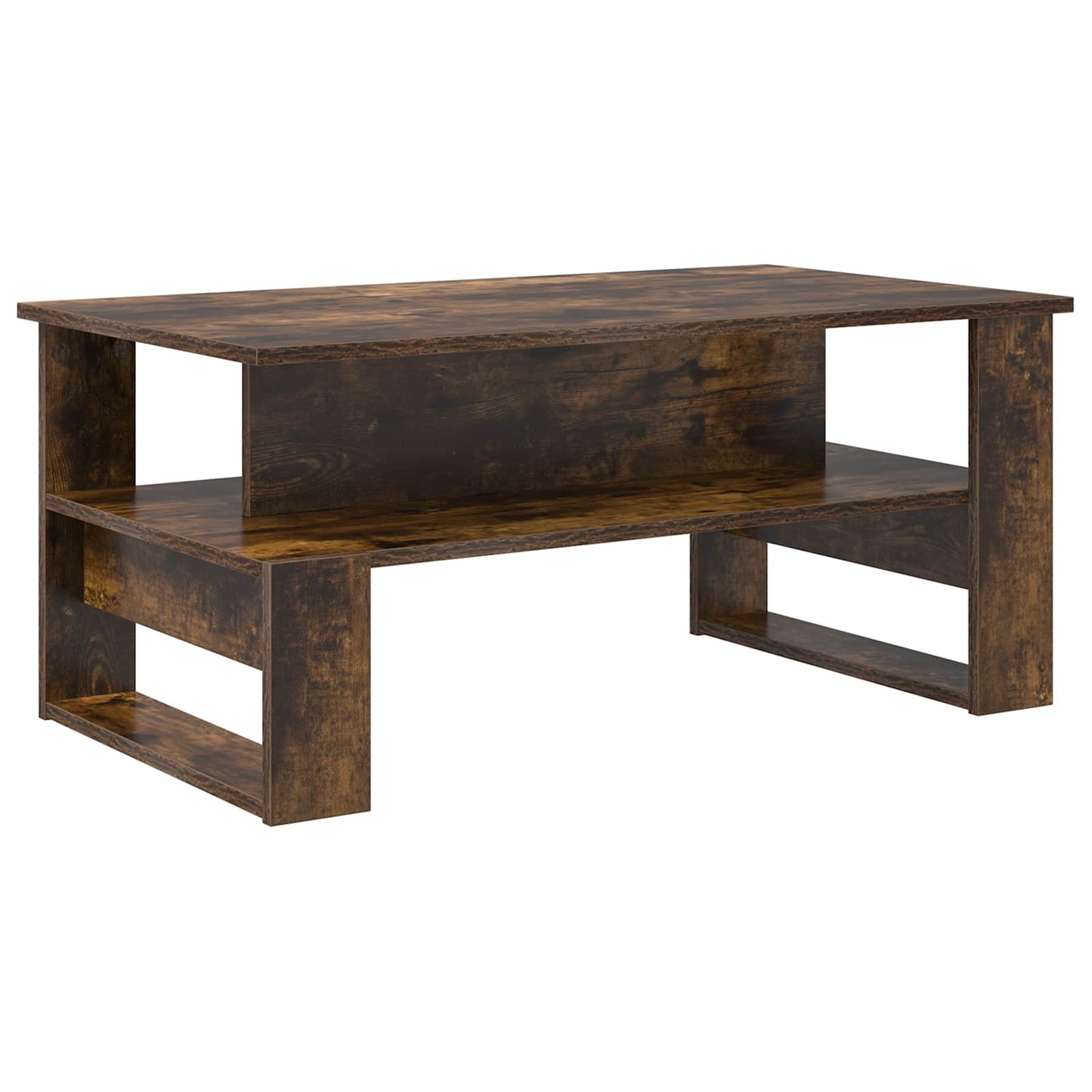 Coffee Table Smoked Oak 90 x 50 x 40 cm Engineered Wood