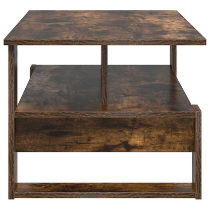 Coffee Table Smoked Oak 90 x 50 x 40 cm Engineered Wood