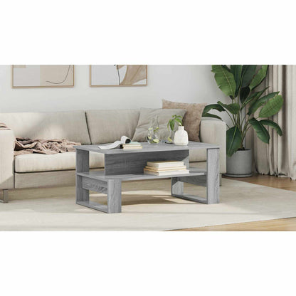 Coffee Table Grey Sonoma 90 x 50 x 40 cm Engineered Wood