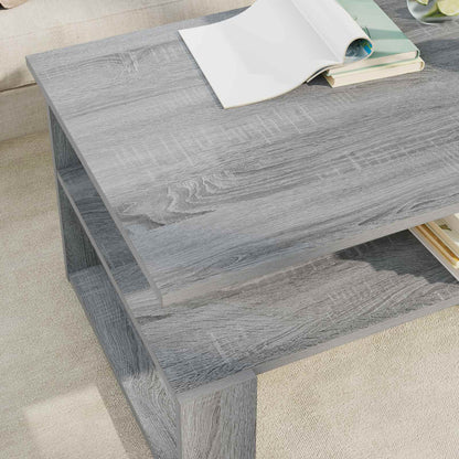 Coffee Table Grey Sonoma 90 x 50 x 40 cm Engineered Wood