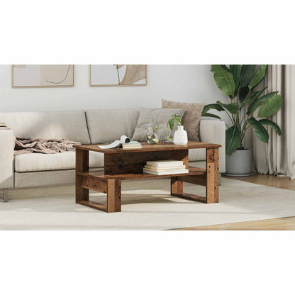 Coffee Table Old Wood 90 x 50 x 40 cm Engineered Wood