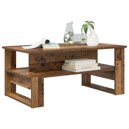 Coffee Table Old Wood 90 x 50 x 40 cm Engineered Wood
