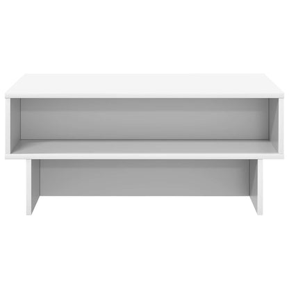 Coffee Table White 80 x 46 x 35 cm Engineered Wood